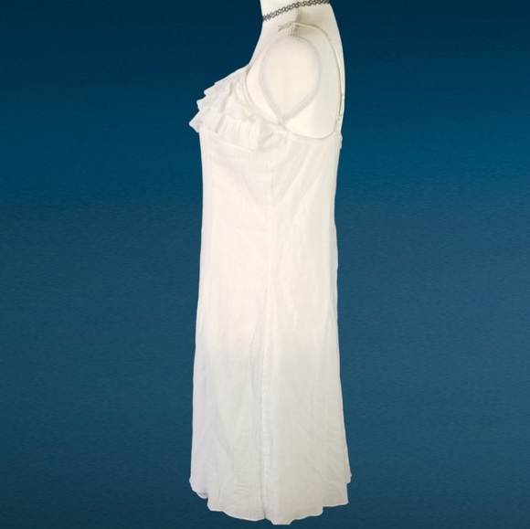 Claudio Nucci white summer cotton dress. Size XL - Picture 3 of 8